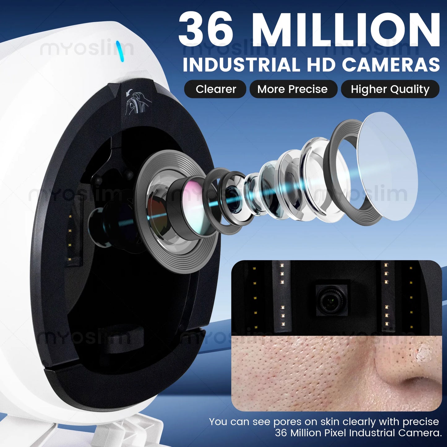 AISIA Q1 3D AI Facial Skin Analyzer Detection Skin Problem Diagnosis 8 Spectrum Professional Analysis Beauty Salon Equipment