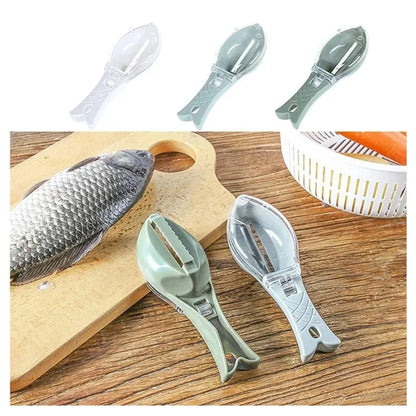 1PC Fish Scale Scraper Fast Remove Fish Skin Brush Fishing Scale Brush Graters Cleaner Kitchen Tool Peeler Helpful Gadgets