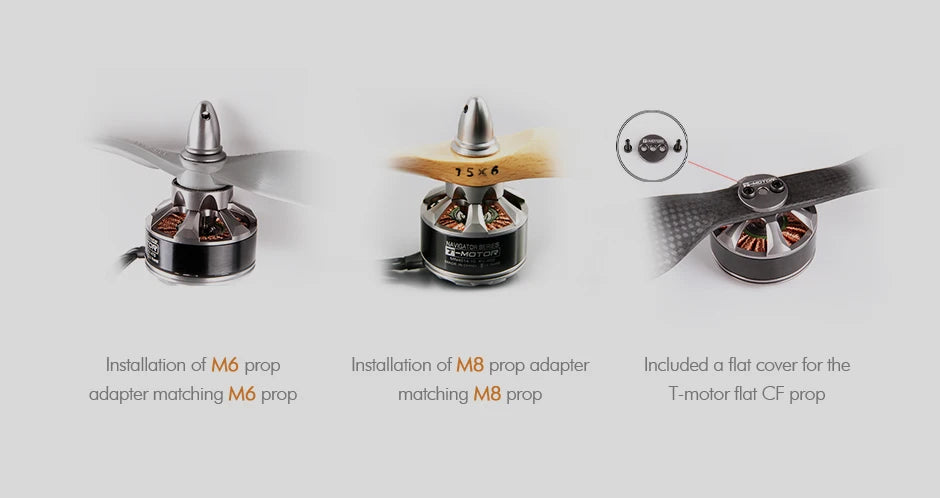 T-MOTOR MN3520 KV400 Brushless Motor 4-8S LiPo 1140W Max Power 38A Max Current High Quality for RC Drone Multicopter UAV