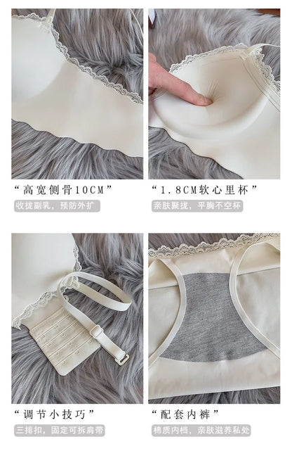 Hot Selling Ladies Push Up Bra Set Seamless Wireless Support Anti-Sagging Comfort Lingerie S-XL for Young Women Soft Daily Wear