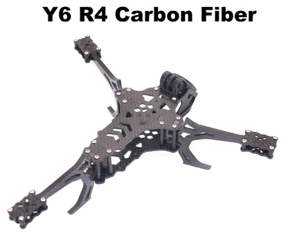 Y6R4 4inch FPV Drone Frame Kit Carbon Fiber Racing Drone Quadcopter Freestyle INAV Beatflight F722 Ardupilot Flight Control