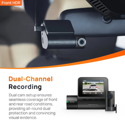 Global 70mai Dash Cam A200 Dual-channel Record 1080P HDR 2'' IPS Screen 24H Parking Monitor Car DVR 70mai A200 WIFI APP 130° FOV