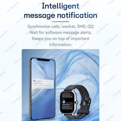 Smart Watch 1.83" Hd Screen Bluetooth Call Heart Rate Blood Oxygen