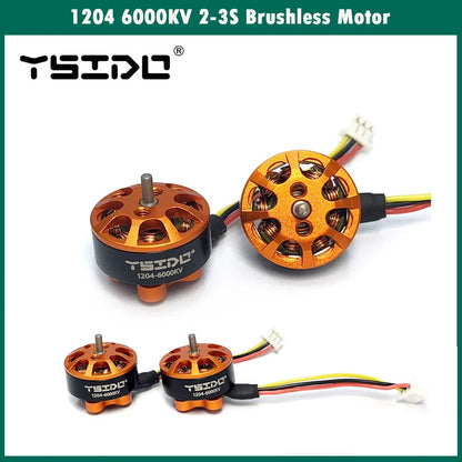 YSIDO 1204 6000KV 2-3S micro Brushless Motor for Tyro89 FPV Racing Drone 3 Inch Toothpick Mini Multirotor 100-150mm Frame kit