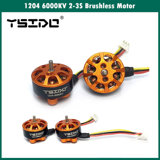 YSIDO 1204 6000KV 2-3S micro Brushless Motor for Tyro89 FPV Racing Drone 3 Inch Toothpick Mini Multirotor 100-150mm Frame kit