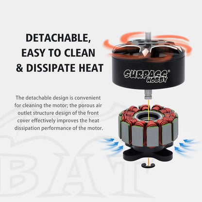 4pc SURPASS HOBBY S1504 S1505 S1506 S1507 2950KV 3950KV High Quality Violent Brushless Motor 3 Inch Cross Motor for RC FPV Drone