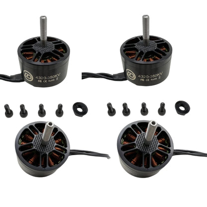New Launch 4pcs 4320 4320 350KV 6-12S, High Speed Brushless Motor Remote X Type No. RC Drone FPV