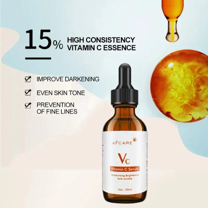 Afcare 30ML Pure Vitamin C Face Serum for Facial Moisturizing And Firming Skin 100% Natural Vitamin C Serum for Face