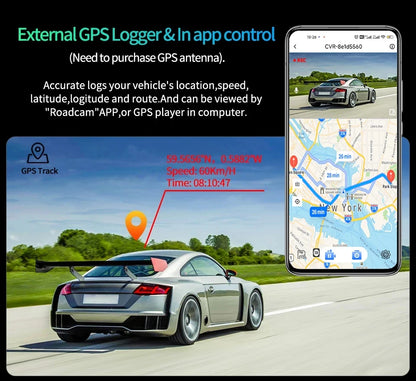3 Camera Dash Cam 4K Car DVR Front Inside Rear 1080P GPS Tracking Night Vision Video Registrator Dashcam Parking Monitor