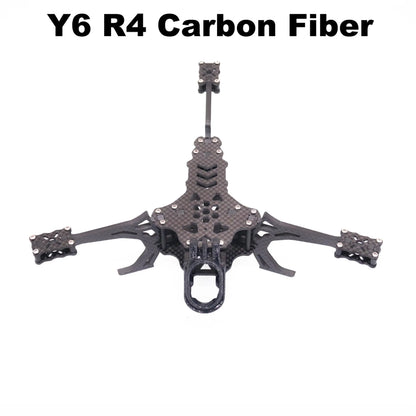 Y6R4 4inch FPV Drone Frame Kit Carbon Fiber Racing Drone Quadcopter Freestyle INAV Beatflight F722 Ardupilot Flight Control