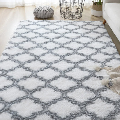 Fluffy Carpets For Living Room Nordic Lounge Rug Houses and Plush Kids Bedroom Bed Down Bedside Carpet Home Decor Furry Mat