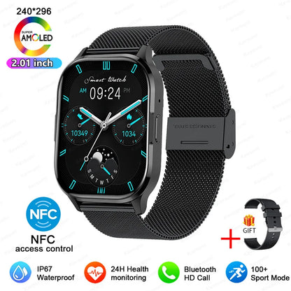 Ultra Thin Smart Watch Man Women Screen Always Display Time Sports