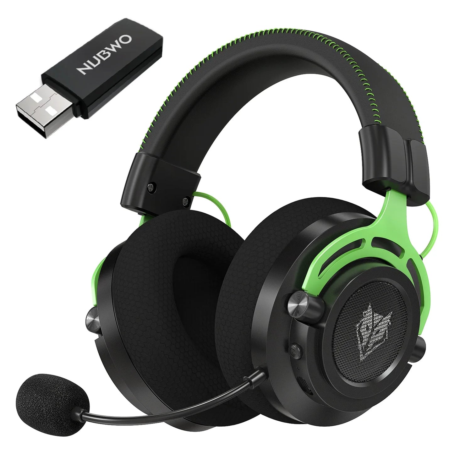 NUBWO G03 Headsets Gamer 2.4GHz Dongle Dual Wireless Bluetooth Headphone with Noise Canceling Microphone Stereo Sound Compatible