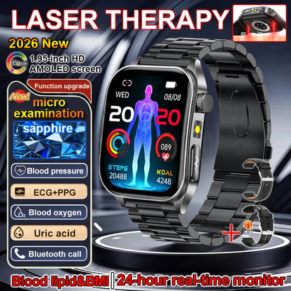 2026 New Smart Watch laser therapy health conditioning Blood oxygen