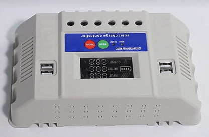 60A Smart Solar Charge Controller 12V/24V/36V/48V Auto,PWM 3-Stage Charging,LCD Display,for Lead-Acid/AGM/Gel/Li-ion/LiFePO4