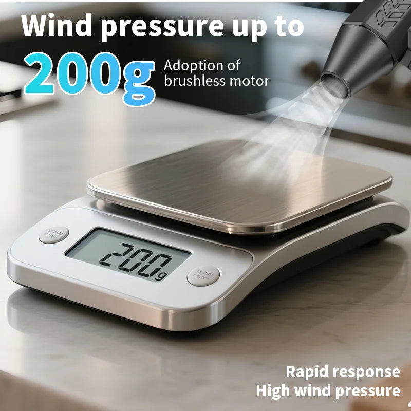 130000 RPM Electric Turbo Fan High-Speed Turbo Violent Fan Powerful Compressed Air Blower for Computer Keyboard Car Duster