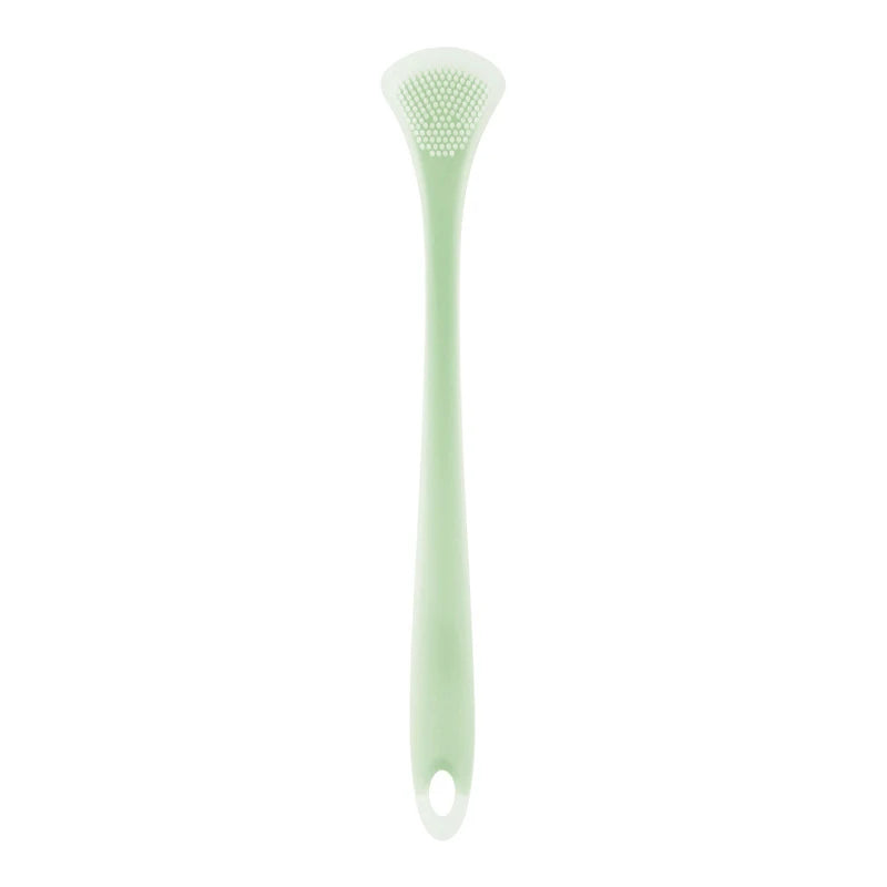 Tongue Cleaning Brush Soft Silicone Tongue Cleaning Tool Double Side Cleaning Massage Tongue Scraper Oral Health Care Tool