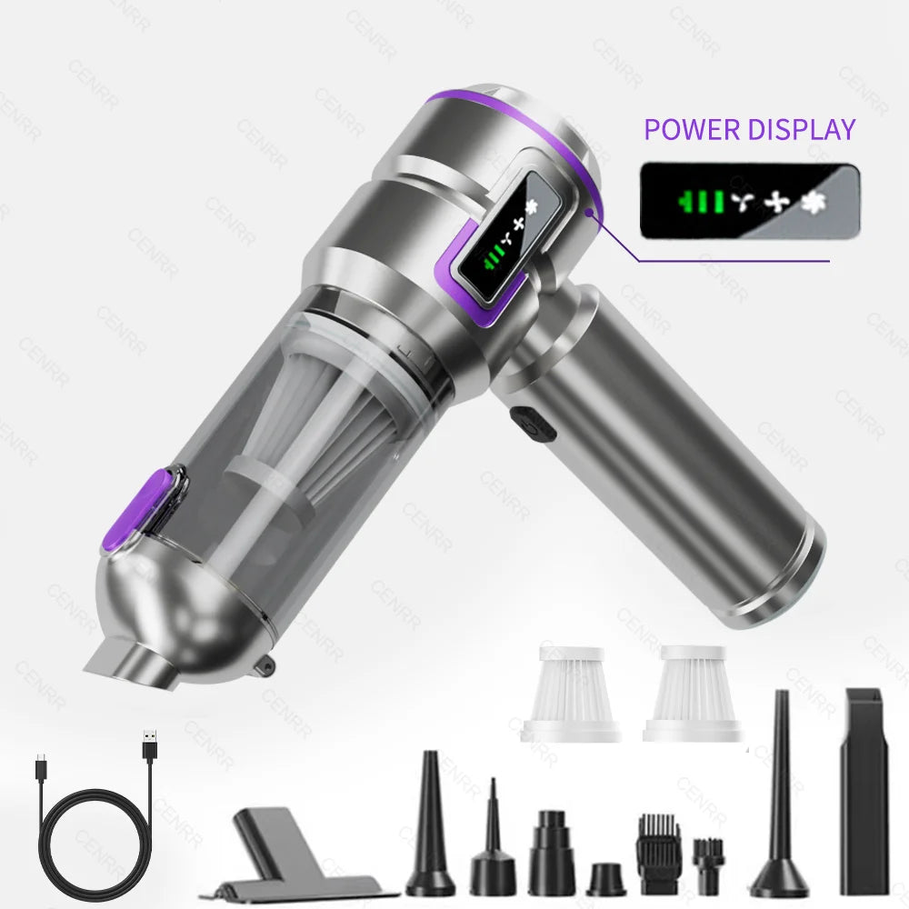 Car Vacuum Cleaner 998000PA Cordless Powerful Portable Mini Car Vacuum Cleaner for Home Handheld Blower Car Cleaner