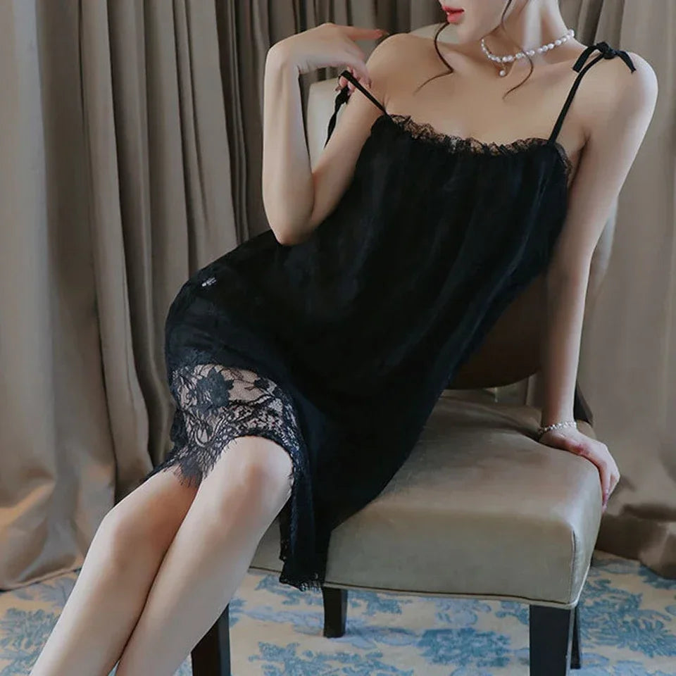 Plus Size Lingerie Lace Babydoll Chemise Nightgown Nighty