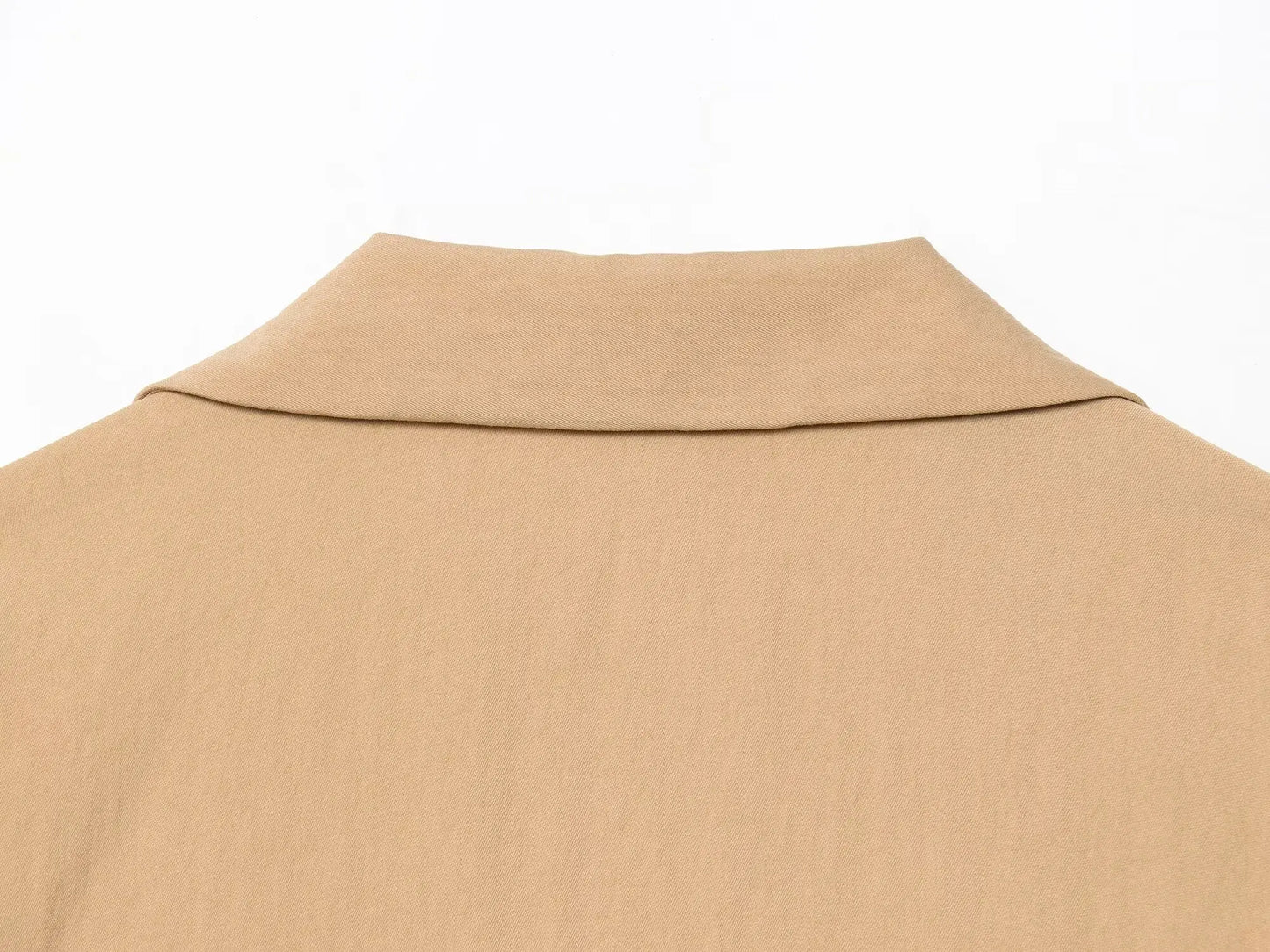HH Women Elegant Turn-Down Collar Single-Breasted Shirts Top+Chic Mid Waist Belt Decoration Zipper Casual Shorts 2-Piece Set