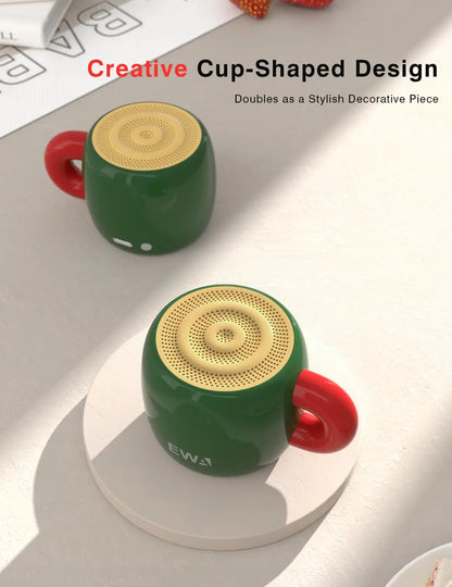 Mini Cup Bluetooth Speakers 5W High Powerful Bass Wireless Speaker 360° Surround Sound IP67 Waterproof HiFi Creative Sound Box