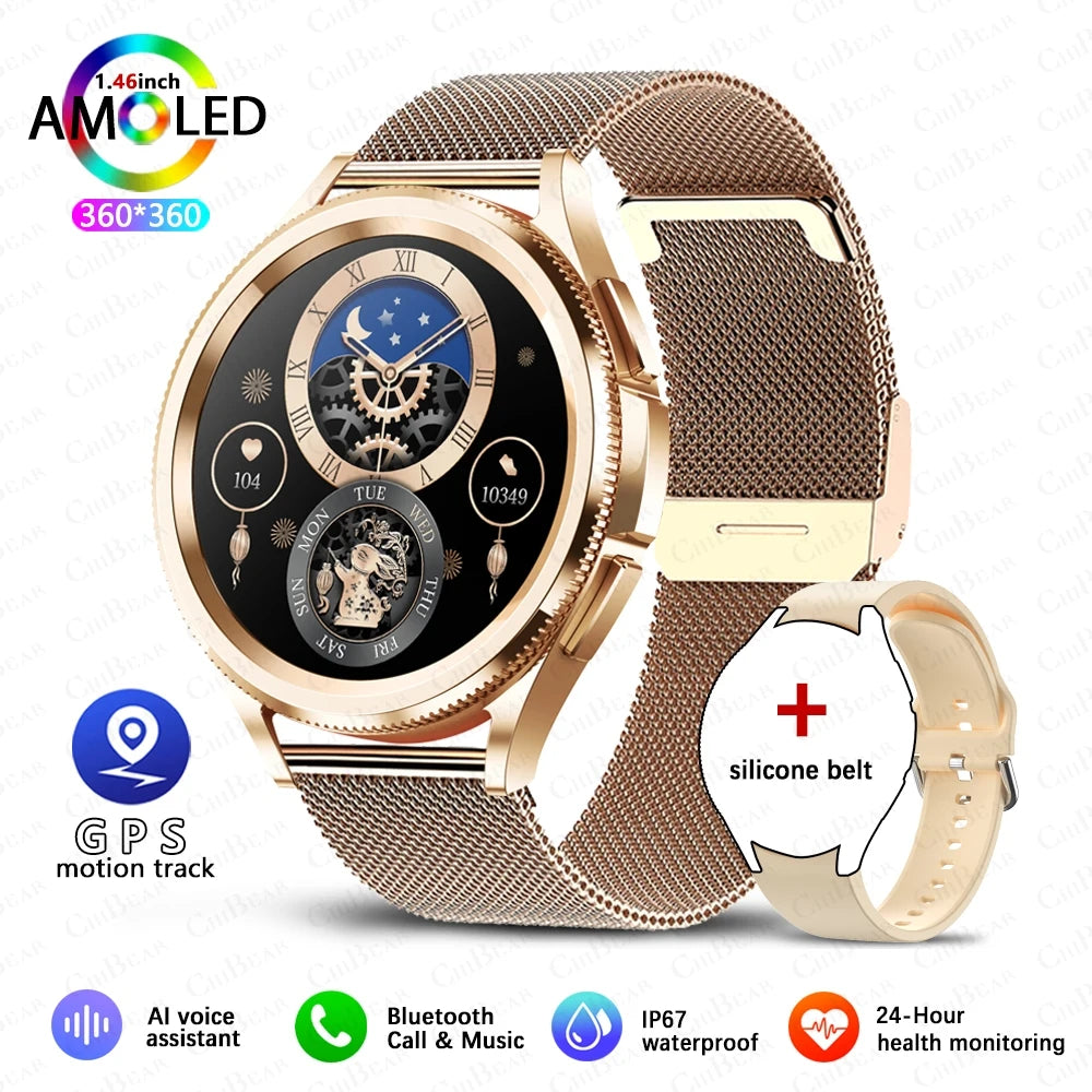 Men's Outdoor Sports 100+ Sport Modes IP68 Waterproof Watch AMOELD HD Screen Smartwatch