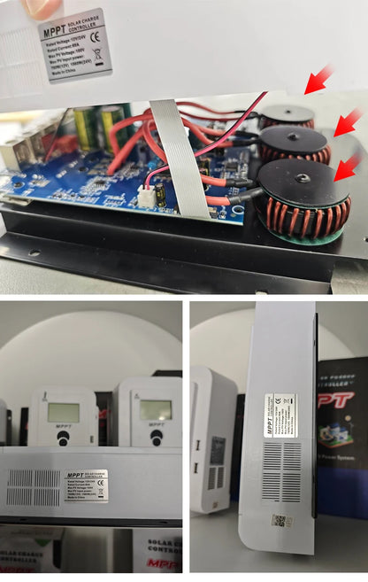 MPPT Solar Charge Controller 10A20A30A40A50A60A Smart LCD Charging 12V24V Auto Photovoltaic Controller Bluetooth