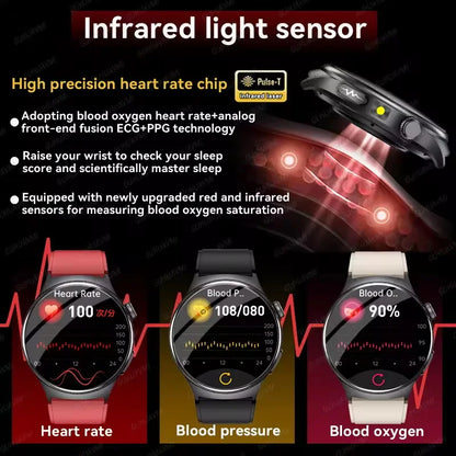 Health Check Body Temperature BT Call Sports Smart Watches For Men 2026