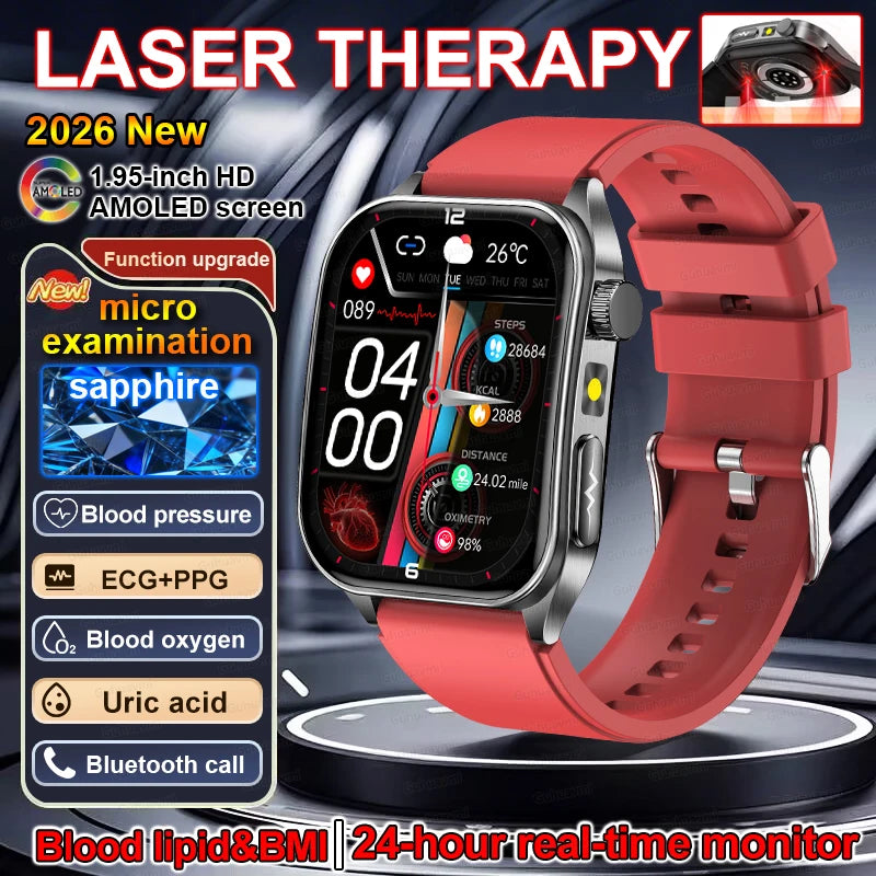 2026 New Smart Watch laser therapy health conditioning Blood oxygen
