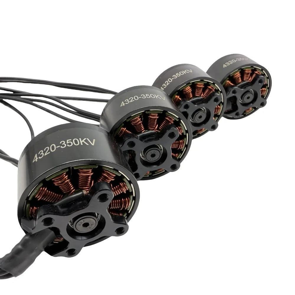 New Launch 4pcs 4320 4320 350KV 6-12S, High Speed Brushless Motor Remote X Type No. RC Drone FPV