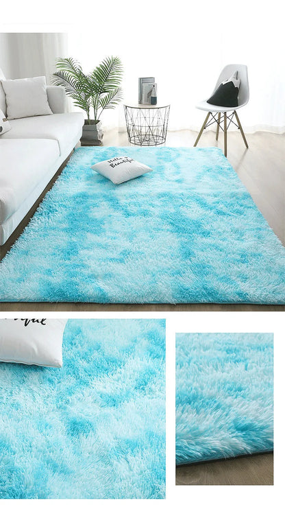 Fluffy Carpets For Living Room Nordic Lounge Rug Houses and Plush Kids Bedroom Bed Down Bedside Carpet Home Decor Furry Mat