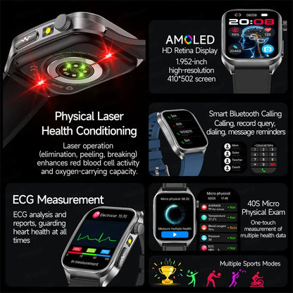 2026 New Smart Watch laser therapy health conditioning Blood oxygen