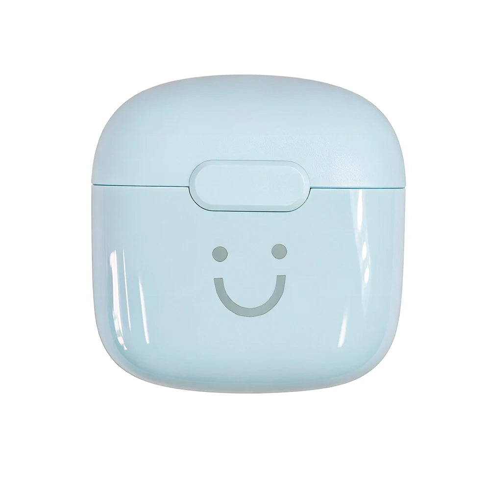 Cute Smile Macaron TWS Bluetooth Earphones Half In-Ear Wireless Headphones Long Battery Life Fashion Headset For Girls Students