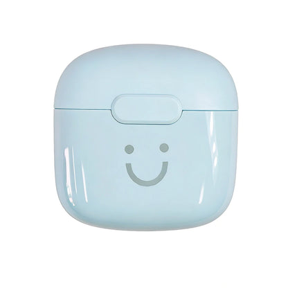 Cute Smile Macaron TWS Bluetooth Earphones Half In-Ear Wireless Headphones Long Battery Life Fashion Headset For Girls Students