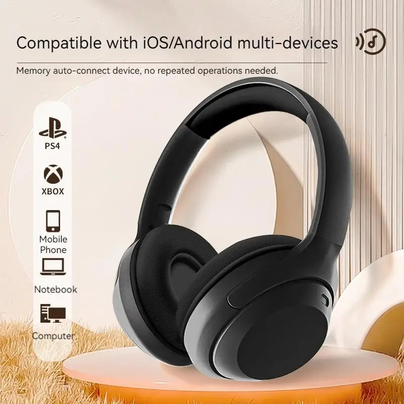 Gaming Wireless Bluetooth Headphones 360° Surround Sound Deep Bass Headsets Noise Reduction Sports Gamer Earphones With HD Mic
