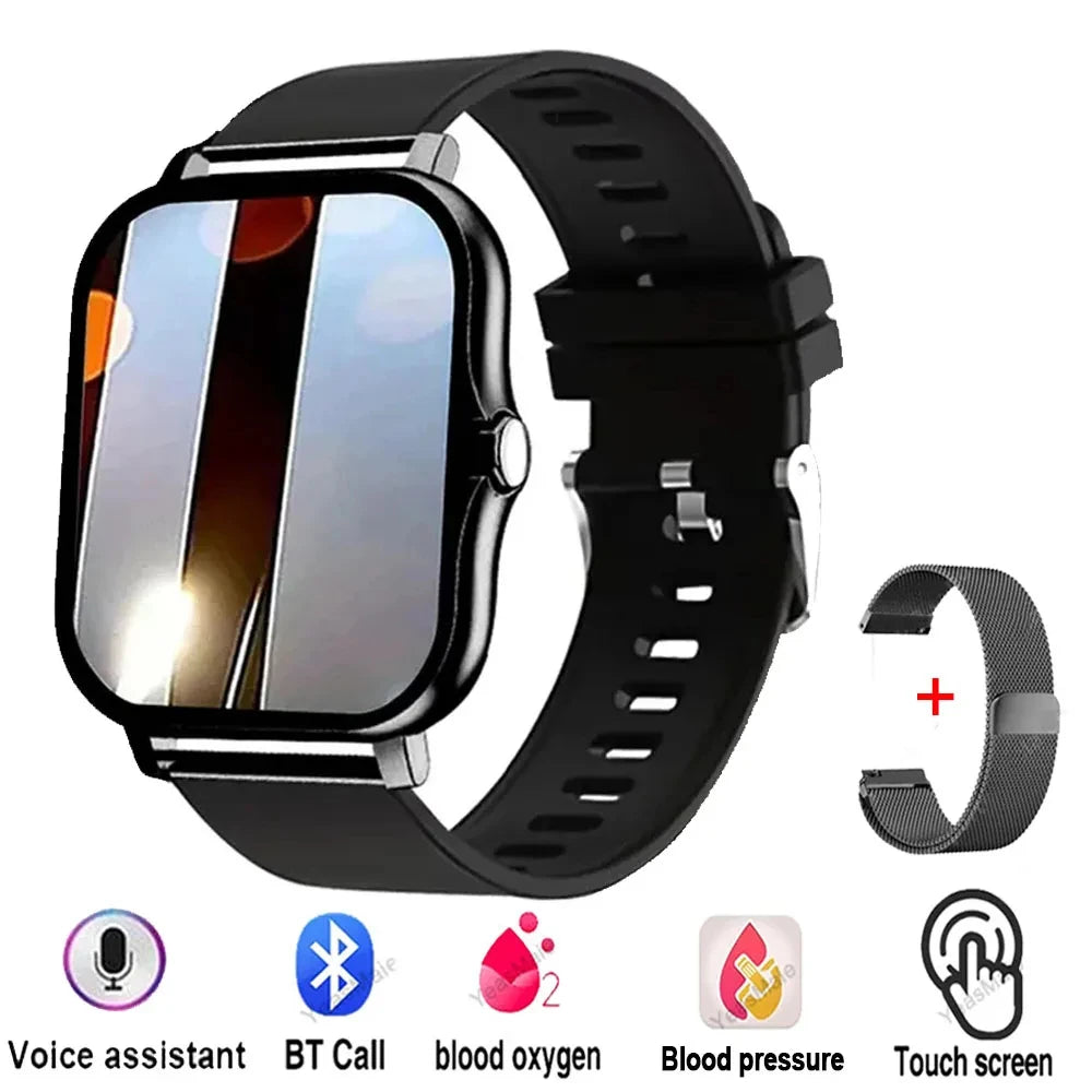 Android/IOS Phone Wireless Call AI Voice Assistant Multi Sport Modes Watch Waterproof Men Women Gift