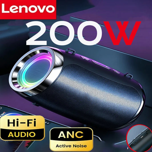 Lenovo TF USB FM Portable Bluetooth Speakers Dual Speaker Stereo Playback Voice Broadcasting Subwoofer Wireless Speaker 2026New