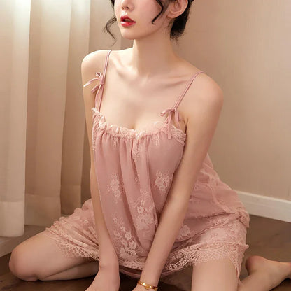 Plus Size Lingerie Lace Babydoll Chemise Nightgown Nighty