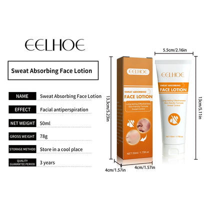 Face Antiperspirant Cream Odor Cleaning Skin Drying Oil Control Refreshing Keep Makeup Antiperspirant Sweaty Lasting Lotion 50ml