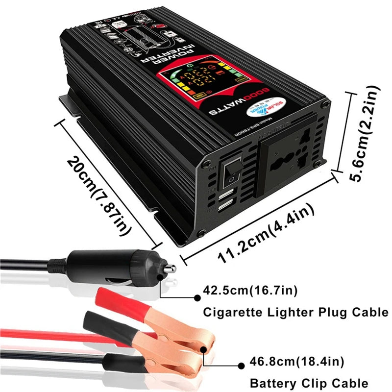 110/220V Solar Power System 18W Solar Panel Battery Charge 30A Controller 6000W 12V 220V Inverter Complete Power Generation Kit