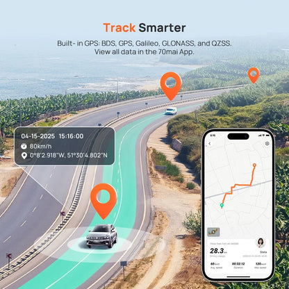 70mai 4K Dash Cam A800SE Upgraded Version of 70mai A800S Voice Control Supercapatior GPS ADAS Car DVR 70mai A800SE UHD Wifi 6