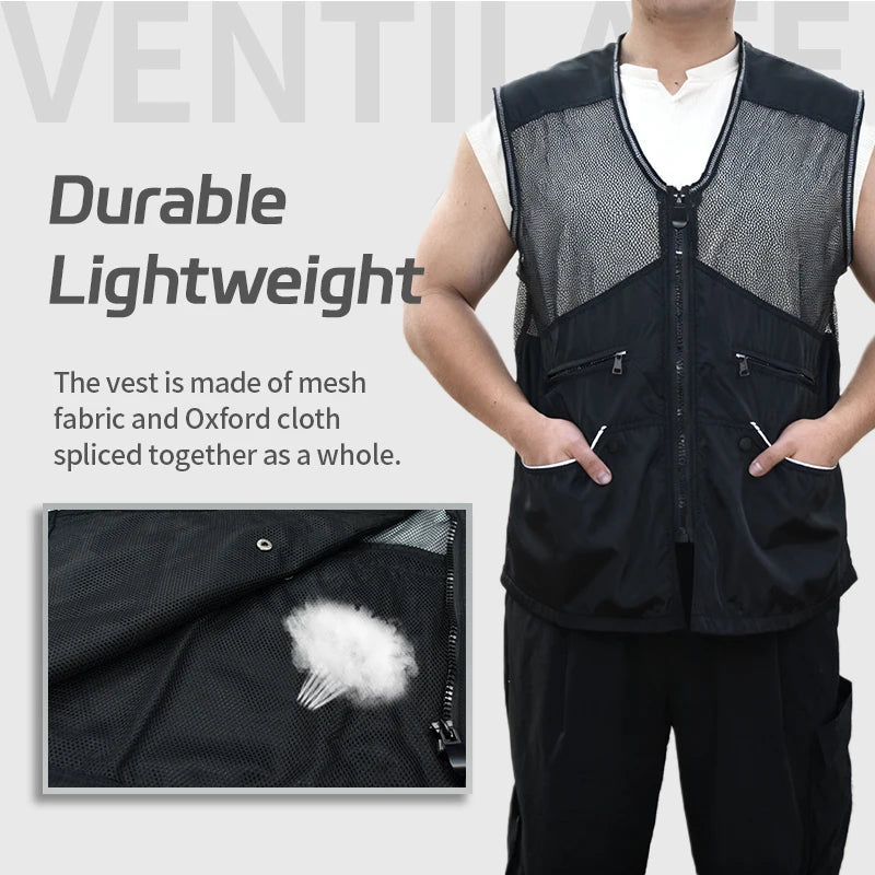 Lightweight Mesh Dog Training Vest with Multiple Pockets Bite Resistant for Spring Summer Training