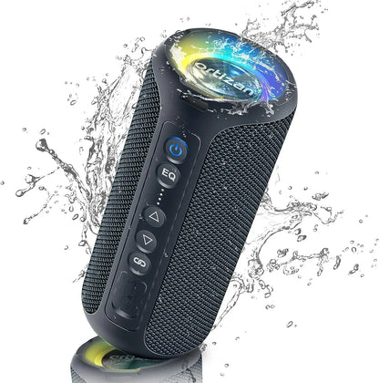 Ortizan Wireless Bluetooth Speaker with 40W HD Sound and Bass, IPX7 Waterproof,30H Playtime, Bluetooth 5.3, Handsfree, TF/AUX in