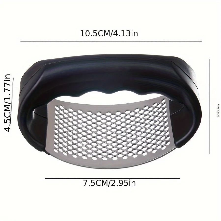 1One Stainless Steel Garlic Press Manual Garlic Press Household Kitchen Multi-Function Mashed Potatoes Olecranon Mud Pressing To