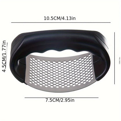 1One Stainless Steel Garlic Press Manual Garlic Press Household Kitchen Multi-Function Mashed Potatoes Olecranon Mud Pressing To