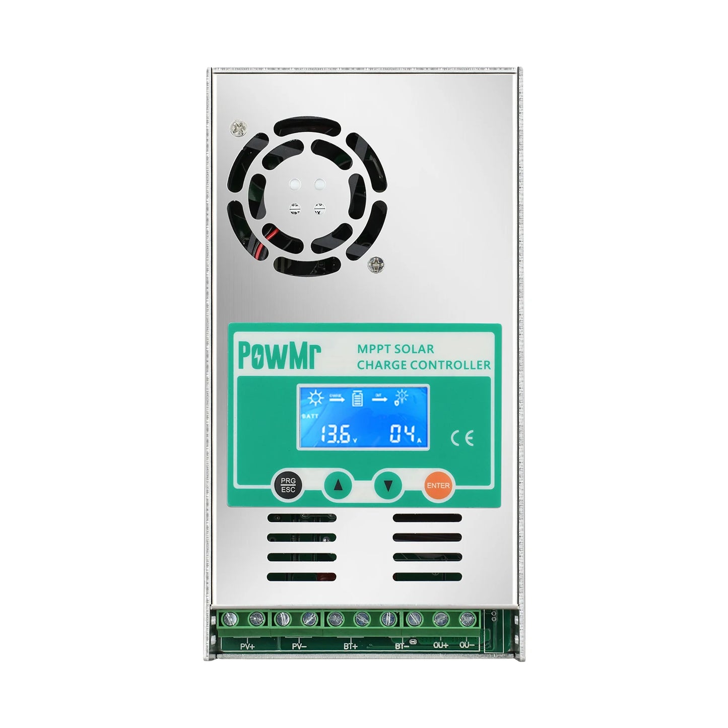 PowMr MPPT 60A Solar Charge Controller 12V 24V 36V 48V Auto Max PV 160VDC For Lead Acid Lithium Battery