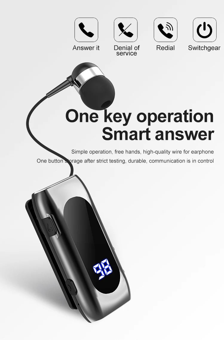2023K55 Talk Time 20 Hours Headset  Call Remind Vibration Sport Clip Driver Auriculares Earphone PK F920
