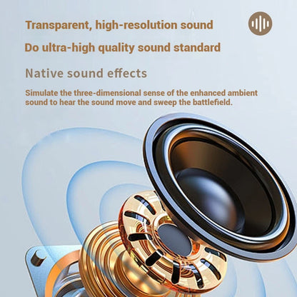 Gaming Wireless Bluetooth Headphones 360° Surround Sound Deep Bass Headsets Noise Reduction Sports Gamer Earphones With HD Mic