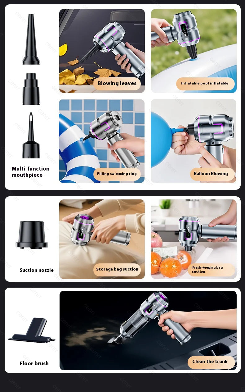 Car Vacuum Cleaner 998000PA Cordless Powerful Portable Mini Car Vacuum Cleaner for Home Handheld Blower Car Cleaner