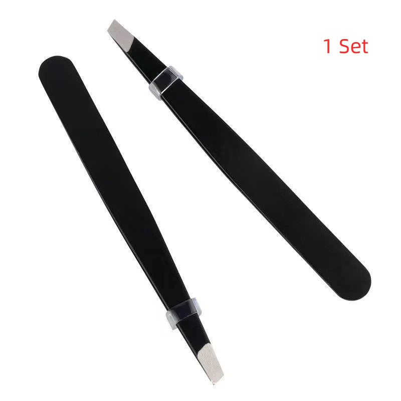 1/2Pcs Professional Grooming Eyebrow Tweezers Set Fine Hair Removal Splinter Remover for Salon Home Beauty Use